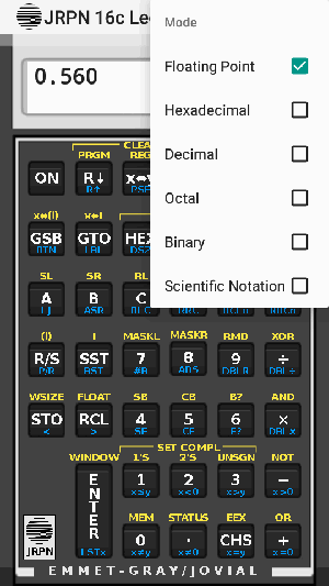 JRPN 16c Legacy软件下载最新版-JRPN 16c Legacy程序员计算器软件下载v1.1.5